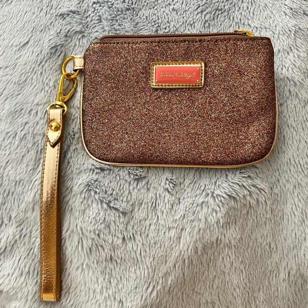 Lilly Pulitzer Glitter Wristlet